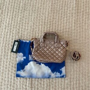 MZ Wallace Sutton Rose Gold Metallic XXS Bag *NWT!